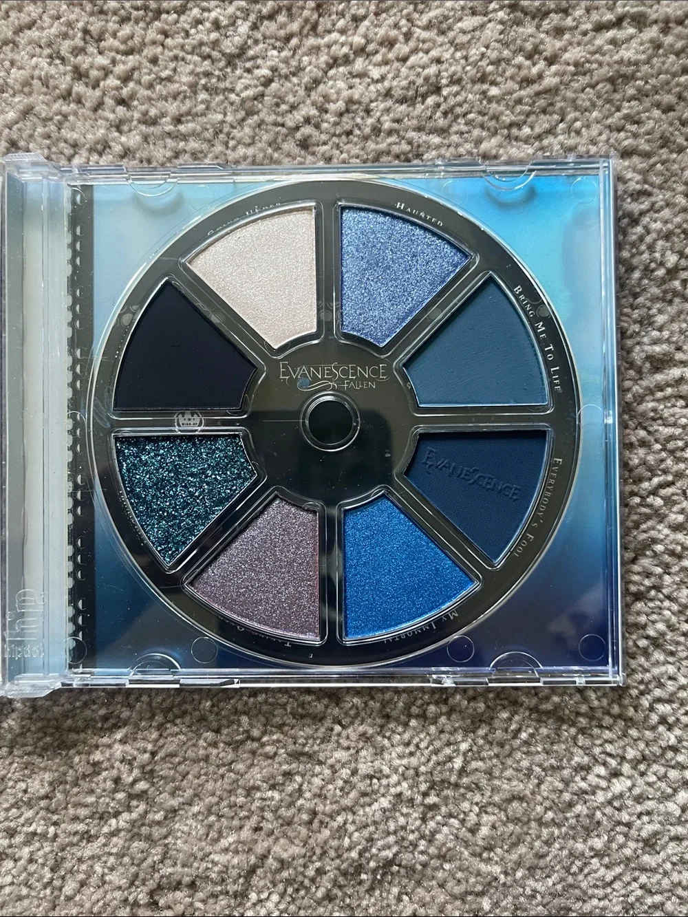hipdot x Evanescence Fallen Eyeshadow Palette – Blue & Black Tones
